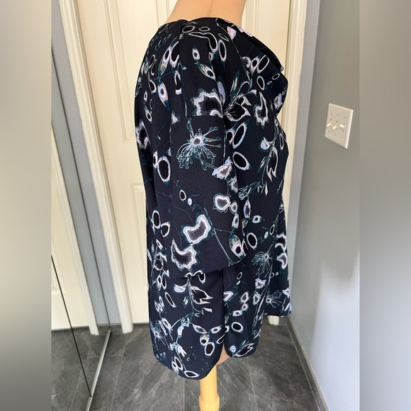 Nordstrom Abstract Floral Print Cowl Neck Blouse - Picture 4 of 9